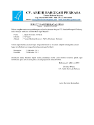 Surat pemberitahuan merupakan salah satu sarana. Contoh Surat Tugas Perjalanan Dinas Perusahaan Doc Contoh Lif Co Id