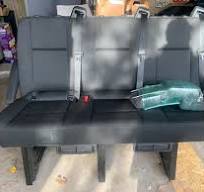 Mercedes Benz Sprinter Passenger Van Bench Seat 2019-2023 Dark Gray \ Black