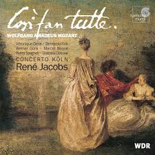 At a nightclub, the boys' new friend, the cynical don alfonso, tells them of his doubts in the fidelity of women. Mozart Cosi Fan Tutte Concerto Koln Jacobs Veronique Gens Bernarda Fink Werner Gura Pierto Spagnoli Rene Jacobs Amazon De Musik