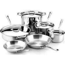 All Clad Stainless Dishwasher Cookware 10 Piece Cookware Set Stainless Steel Stainless Steel Cookware Safest Cookware