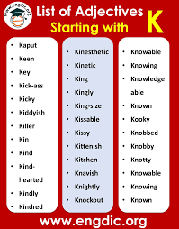 We did not find results for: Adjectives That Start With K To Describe A Person Engdic