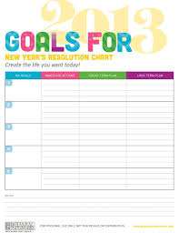 Free Printable 2013 New Year S Resolution Chart New Years Resolution Free Printables Printables