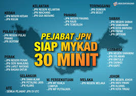 Proses Gantian Mykad Boleh Disiapkan Jabatan Pendaftaran Negara Malaysia Facebook