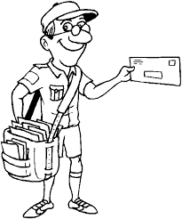 Mail Man Coloring Page Sketch Coloring Page People Coloring Pages Coloring Books Coloring Pages