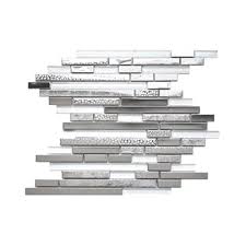 Maybe you would like to learn more about one of these? Eden Mosaic Tiles Modern Random Mix Tile White Glass Textured Metal 11 Pack Rona