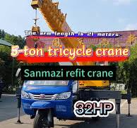 Modified Tricycle Crane: 5 Ton Capacity and 21m Boom | TikTok