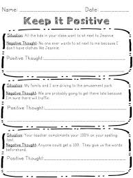 Changing Negative Thoughts Worksheets Use Positive Thinking Reframe Negative Negative Thoughts Worksheets And Students