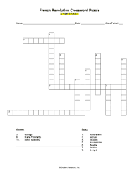 This crossword puzzle is played by millions of people every single day. The French Revolution Crossword Puzzle Fill Online Printable Fillable Blank Pdffiller