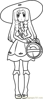 Lillie Pokemon Sun And Moon Coloring Page Moon Coloring Pages Valentines Day Coloring Page Pokemon Coloring