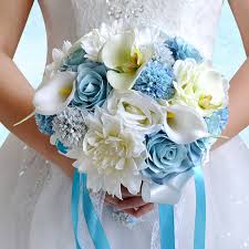 Image result for karangan bunga mawar biru