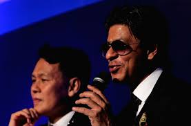 Shah Rukh Khan at Hundai's 5 millionth car roll-out