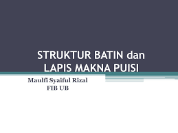 Ppt geguritan powerpoint presentation id5798581. Struktur Batin Dan Lapis Makna Puisi Ppt Download