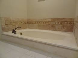 Check spelling or type a new query. Our Own Finished Bathtub Backsplash Of Travertine Tile Bathroom Decor Bathtub Tile Bathroom Redesign