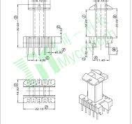Bobbins | EEL22 Vertical Bobbin For Inverter Transformer ...