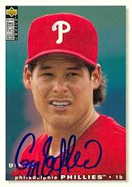 Gregg Jefferies autographed Baseball Card (Philadelphia Phillies) 1995  Upper Deck #360
