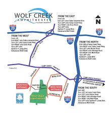 directions wolf creek amphitheater