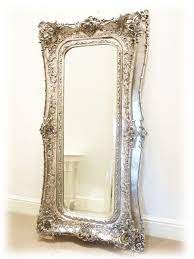 Add a vintage touch to your home with our antique white braided frame full length mirror! Antique Full Length Mirror Silver Wall Mirror Mirror Wall Antique Floor Mirror