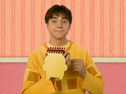 Donovan patton … who played joe in blue's clues, took over the show in 2002 after steve's departure until it ended in 2006. Blue S Clues Joe Is Always Use His Notebook To Draw Clues Just Like His Brother Steve Dose Blues Clues Joe Blues Clues Blue S Clues