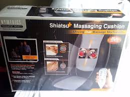 Homedics Sbm 300h Shiatsu Massaging Cushion W Heat Programmable Control Unused Shiatsu Massage Home D