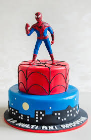 Spiderman Un Super Erou Atat De Indragiti De Baieti Este Si Protagonistul Acestui Tort Aniversar Pentru Care Am Realizat O Figu Cake Fondant Birthday Parties