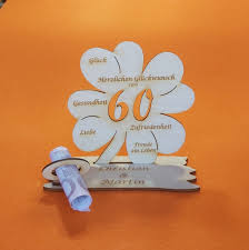 Oldtimer blechschild, 22x17cm groß pvc geburtstagsbanner 60.geburtstag geburtstagslaken doppelkarte 60. Personalisiertes Geldgeschenk Zum 60 Geburtstag Kleeblatt Naturholz