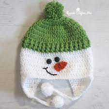 Crochet Snowman Hat Free Pattern Crochet Christmas Hats Crochet Baby Hats Crochet Hat Pattern