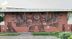 Region drawn on the map. Galerie Des Murales Murales