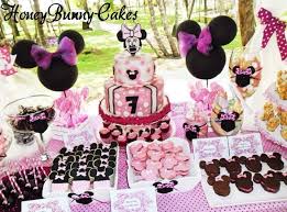 Pin By Jessica Brasel On Dessert Tables By Honey Bunny Cakes Minnie Party Minnie Mouse Birthday Party Fiesta Mickey Mouse
