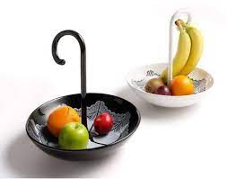 What's the capacity of a golden fruit bowl? Yumbrella Fruit Bowl Banana Tree By Benjamin Hubert Furniture Fashion Ceramic Fruit Bowl Fruit Storage Fruit Bowl