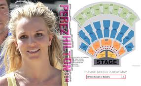 Britney Spears Planet Hollywood Seating Chart Accidentally