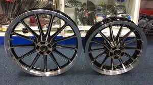 We will be able to examine it once the wheels are taken off. Cheap Harley Billet Wheels Contrast Cut Your Old Ones Powder Coat Machining Custom Cruisers Uk Youtube
