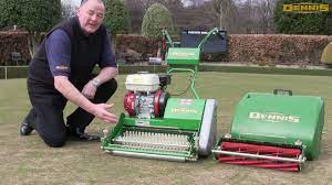 Dennis is the leading british manufacturer of innovative professional fine turf maintenance. Bowling Green Maintenance With Bowls Scotland Dennis Mowers Ft Series Youtube