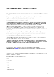 Consiliul național pentru combaterea discriminării (cncd) a sancționat ministerul. Doc Consiliul National Pentru Combaterea Discriminarii Carla Cristiana Academia Edu