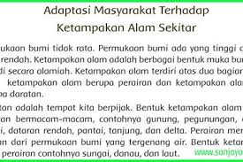Adaptasi Masyarakat Terhadap Ketampakan Alam Buku Kurikulum Alam