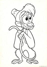 We've got over 500 free printable disney coloring pages! Disney Characters Coloring Pages Abu Coloring4free Coloring4free Com