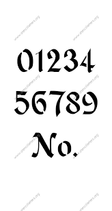 If you know of some free. Gothic Calligraphy Number Stencils 0 To 9 Stencil Letters Org