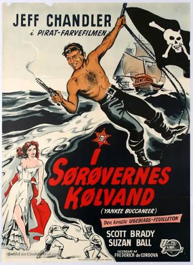 Yankee Buccaneer (1952) Danish movie poster