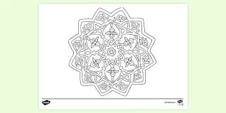 When we think of october holidays, most of us think of halloween. Arabesque Islamic Art Colouring Sheet Colouring Sheets