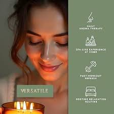 Pecksniff's Vela antiestresse para aromaterapia, 3 pavios, cardamon e  alecrim, cera premium, 285 g/10 oz, aroma picante de pinheiro, ecológico,  ...