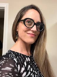 Bree Oval White Glasses for Women