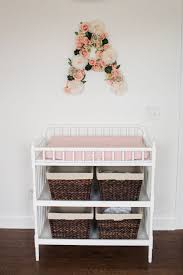 Nursery Reveal Girl Nursery Room Baby Changing Tables Girl Nursery