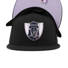 Oakland Raiders New Era Metal Badge 59fifty Fitted Hat Heaven