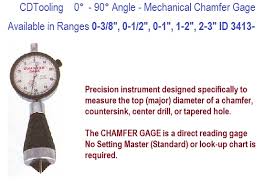 0 To 90 Degree Angle Mechanical Chamfer Gage 0 3 8 0 1 2 0 1 1 2 2 3 Inch Ranges Id 3413