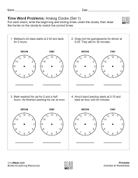 1st Grade Time Worksheets Math Worksheet For Kids In 2020 Time Worksheets Time Word Problems Word Problems