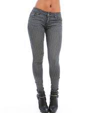 Black And White Striped Jeans Womens Black White Striped Skinny Jeans Ebay Black White Stripes Striped Jeans Women Clothing Boutique