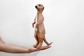 Download Free Svg Diy Meerkat 3d Papercraft Free Svg Files For Silhouette Cameo And Cricut