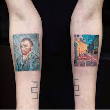 Maybe you would like to learn more about one of these? Tattoo Vincent Van Gogh Inspired Pieces By Eva Krbdk Inkoftheday Minimalism Vincentvangogh Vangoghtattoo Vangogh Painting Painter Artist Tattoo Tattoos Tattoodotcom Facebook