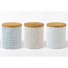 Shop our range of the best tea coffee sugar canisters available at kitchen warehouse. White Geometric Kitchen Canisters Instaimage