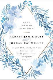 36 Most Pinned Photos In Blue Wedding Theme Wedding Forward Blue Bridal Shower Invitations Wedding Invitation Design Customizable Wedding Invitations