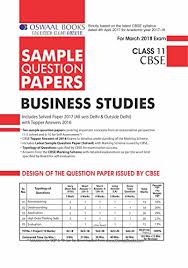 Oswaal Cbse Sample Question Papers For Class 11 Business Studies Mar 2018 Exam Ebook Amazon In Kindle Store